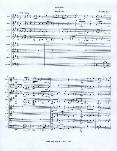 Meditation for Horn Choir (1997)