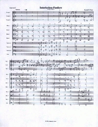 Interlochen Fanfare for Symphonic Brass Ensemble (1998)