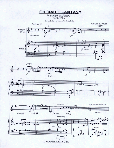 Chorale Fantasy for Trumpet and Piano (1985)