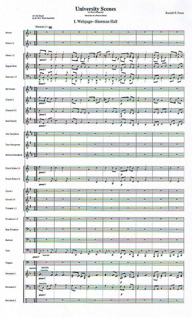 University Scenes for Wind Ensemble  (1999)