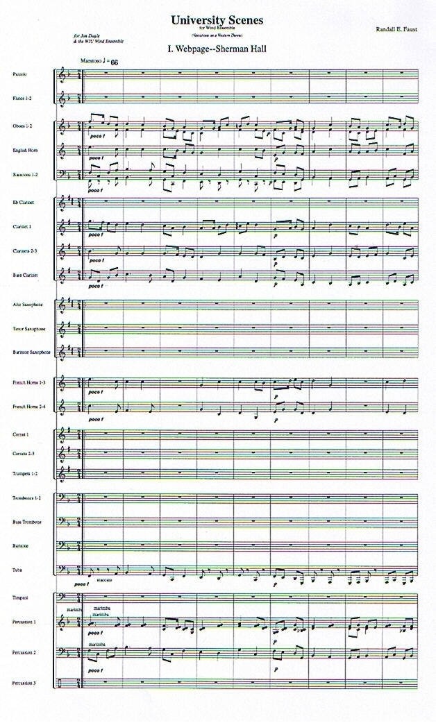 University Scenes for Wind Ensemble  (1999)