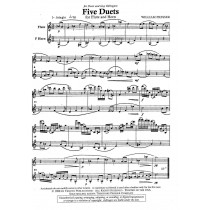 Five Duets for Flute and Horn by William Presser