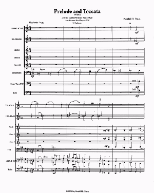 Prelude and Toccata for Brass Ensemble (1998)