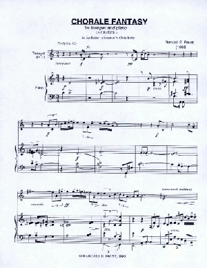 Chorale Fantasy for Trumpet and Piano (1985)
