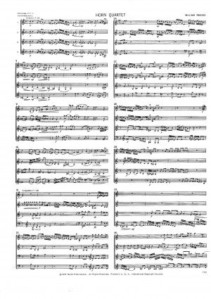Horn Quartet by William Presser