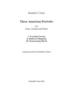 Three American Portraits for Flute, Clarinet and Piano